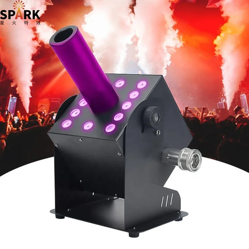 SP Dmx Control Smoke Fog Cannon Machine Column Led Rgb co2 jet machine led co2 dj gun co2 gun party