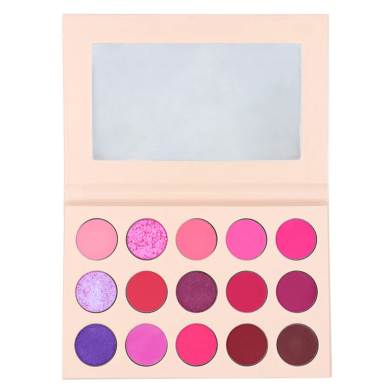 Cosmetics 15 Colors Matte Shimmer Eyeshadow Palette Professional Purple Eye Shadow Palette Makeup