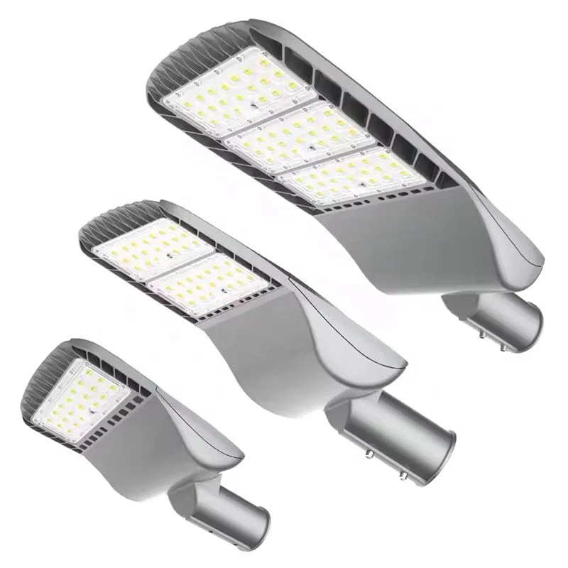 Zhongshan die-casting factory skd housing 220w LED street light ip65 outdoor road stadium highway yard lighting fixture 150lm/w