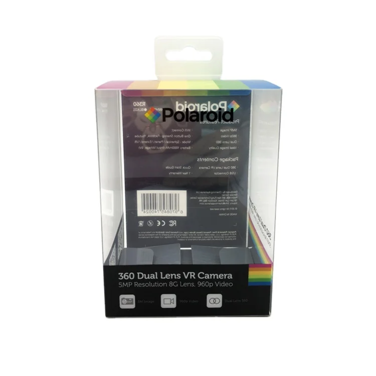 Custom printed hard PVC PET clear plastic packaging box plastic gift box