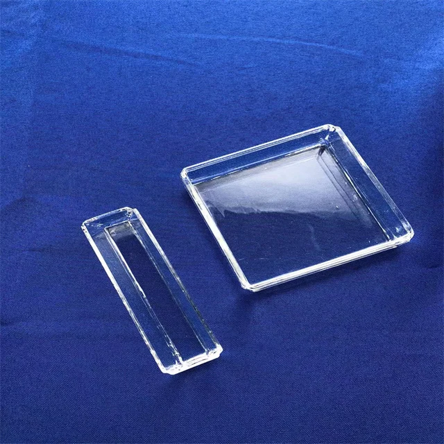 Lab glassware 10mm standard quartz spectrophotometer cuvette for lab Q104 Quartz Glass cuvette
