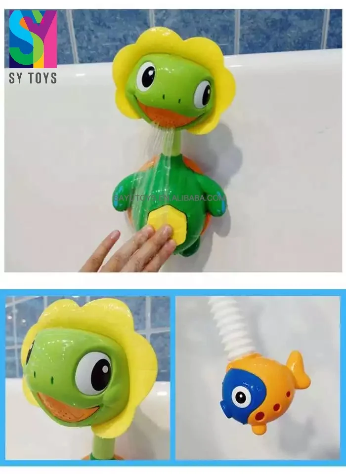 SY детей брызг воды teeturtle Детские ручной душ плавающий Черепаха игрушка