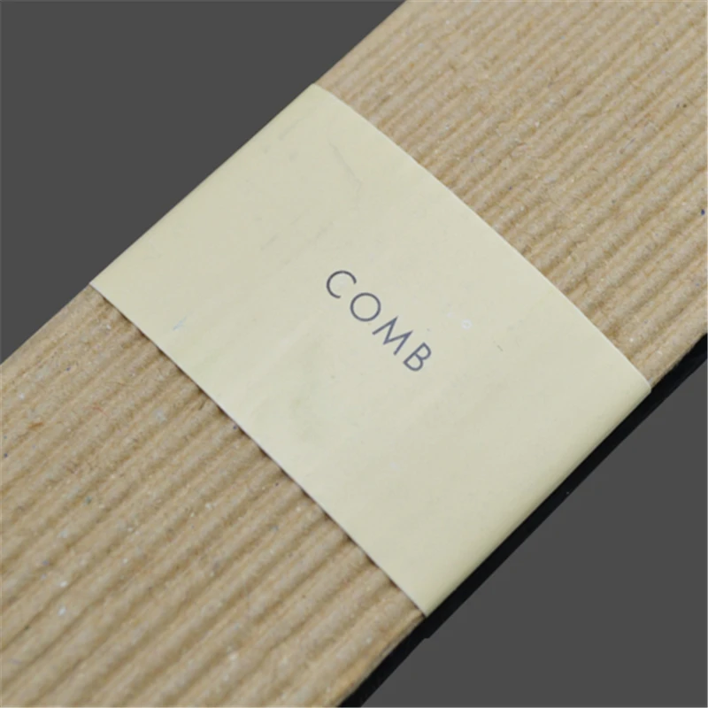 White hotel bathroom disposable plastic hair comb combs in sleeve