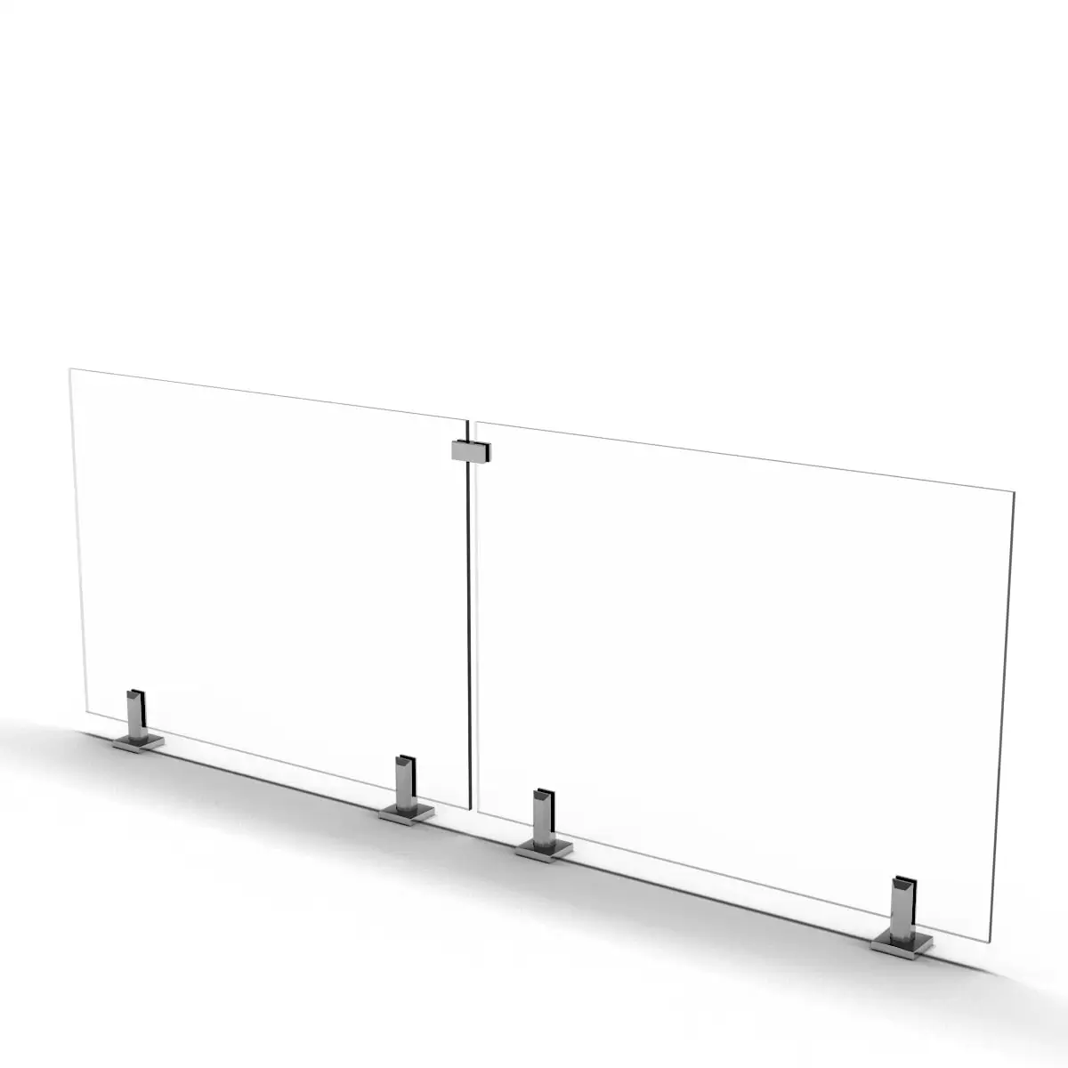 Vinmay Modern Decorative Stainless Steel Frameless Swimming Pool Glass Fence Glass Balusters