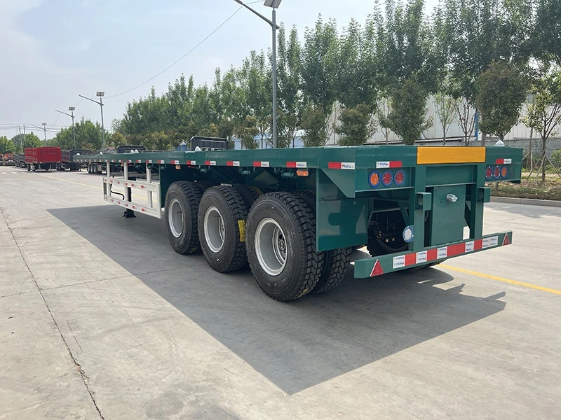 Vehicle Master Chinese New 3  Axles 60 Tons 80 Ton Flatbed Trailer Flat bed semi trailer For sale