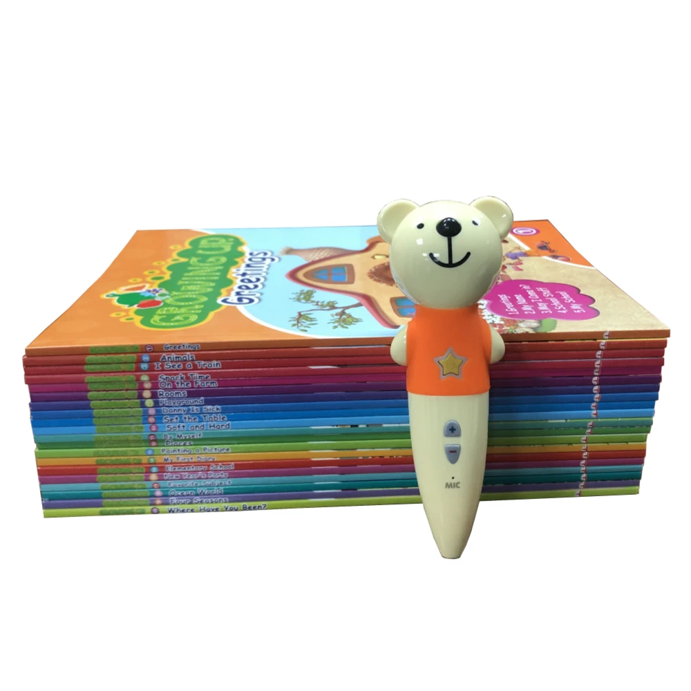 Upgraded version of Children English I like talking English series including English speaking books and pen