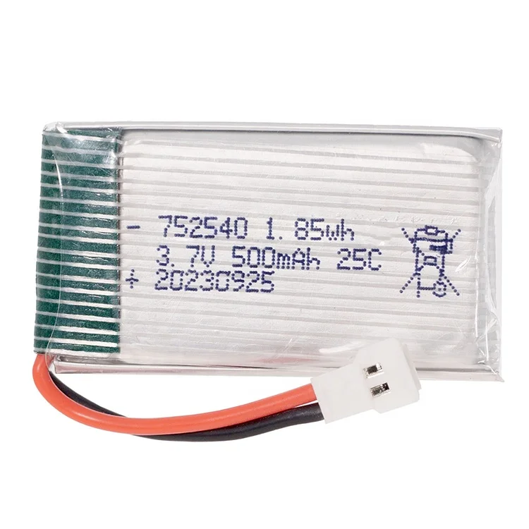 752540 702540 rc литиевая батарея 3 7 В 500 мАч 550 перезаряжаемые lipo батареи 752540p