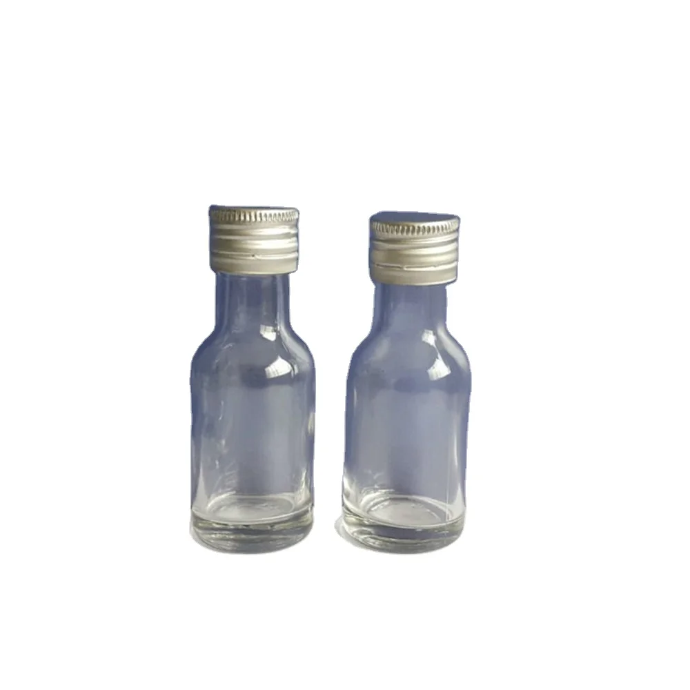 Empty Small Miniature Clear 25ml Medicine Glass Bottle, 25ml Food Glass Bottle