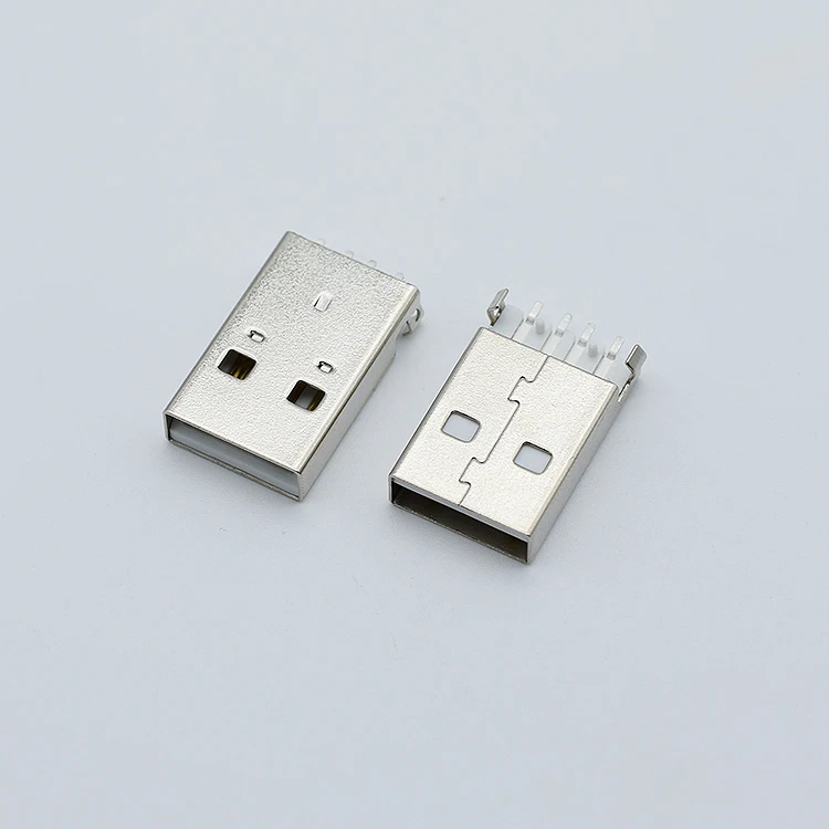 Разъем USB A входящий штекер 180 градусов раковина плиты 4 Pin