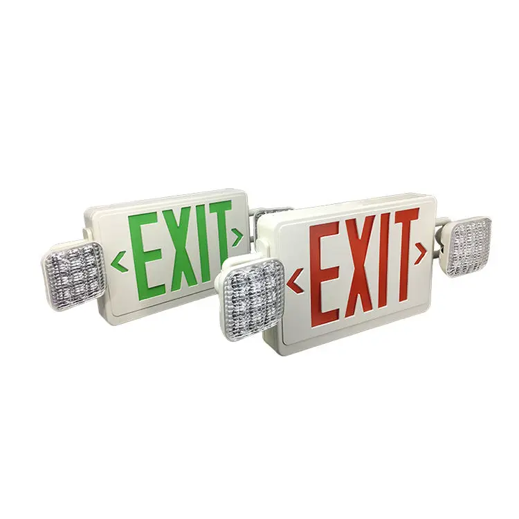 Canopy Included Custom Double Sided Led Exit Sign For Stair Wall Mounted Emergency Light