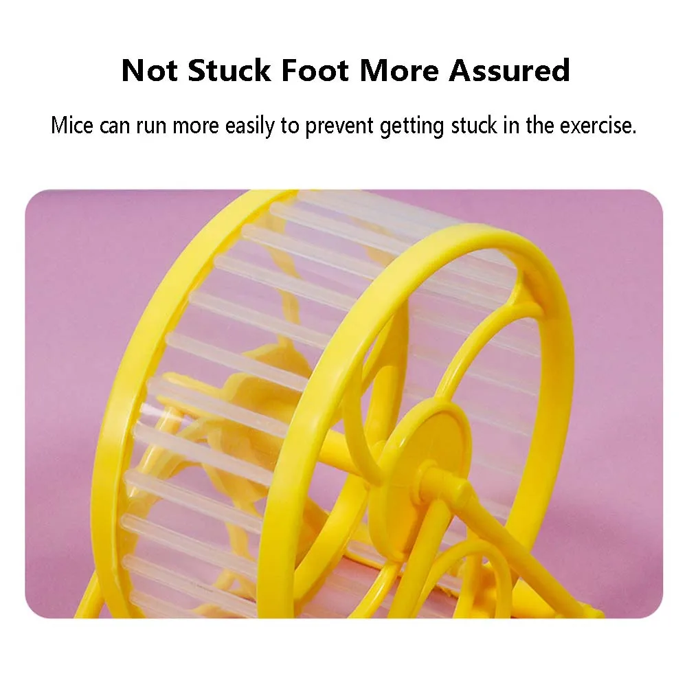Hamster Exercise Wheels - Quiet Spinner Hamster Running Wheels with Adjustable Stand for Hamsters Gerbils Mice Or Small Animals