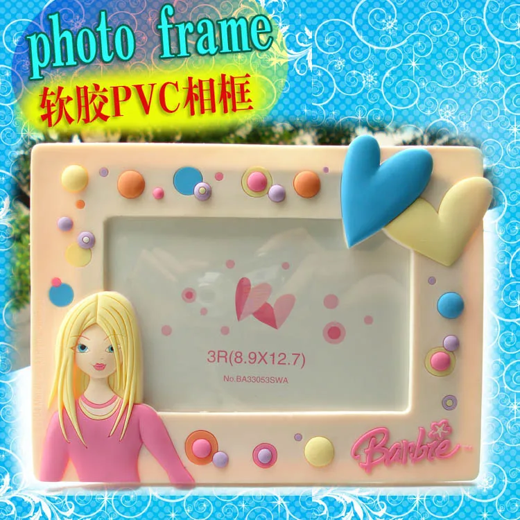 Made in China 3D embossed Soft PVC waterproof photo frame