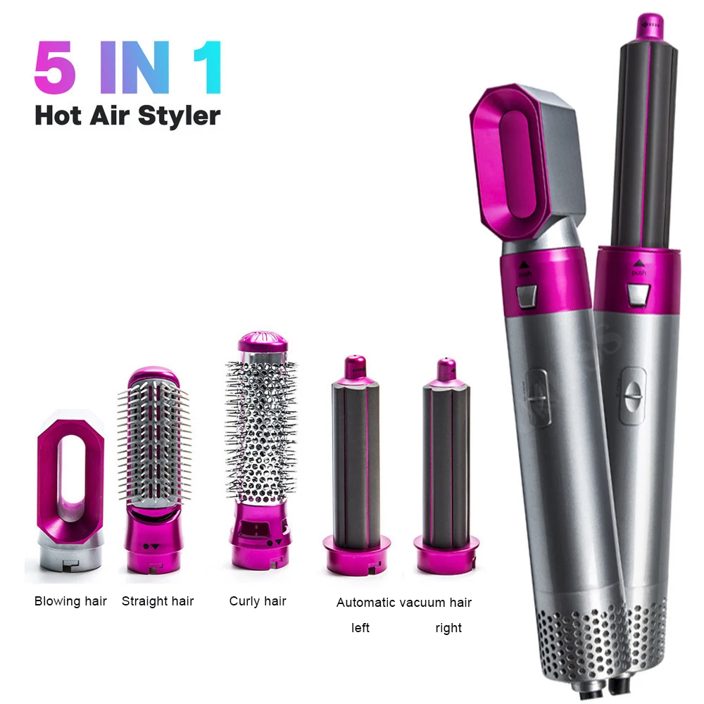 Fashion 5 In 1 One Step Styler High Speed Wallmount Leafless Set Negative Ion Hair Dryer