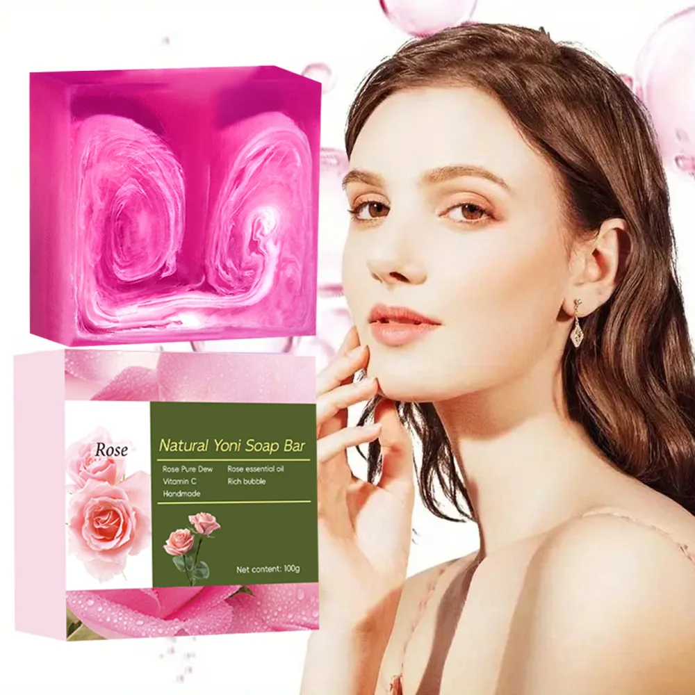 Оптовая продажа 100% натуральное органическое женское частное мыло Yoni Premium Private Label Daily Care чистящее с розой