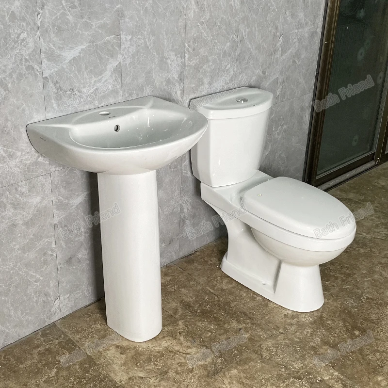 Cheap Africa Twyford Closed Couple Two Piece Toilet Basin Set Wc