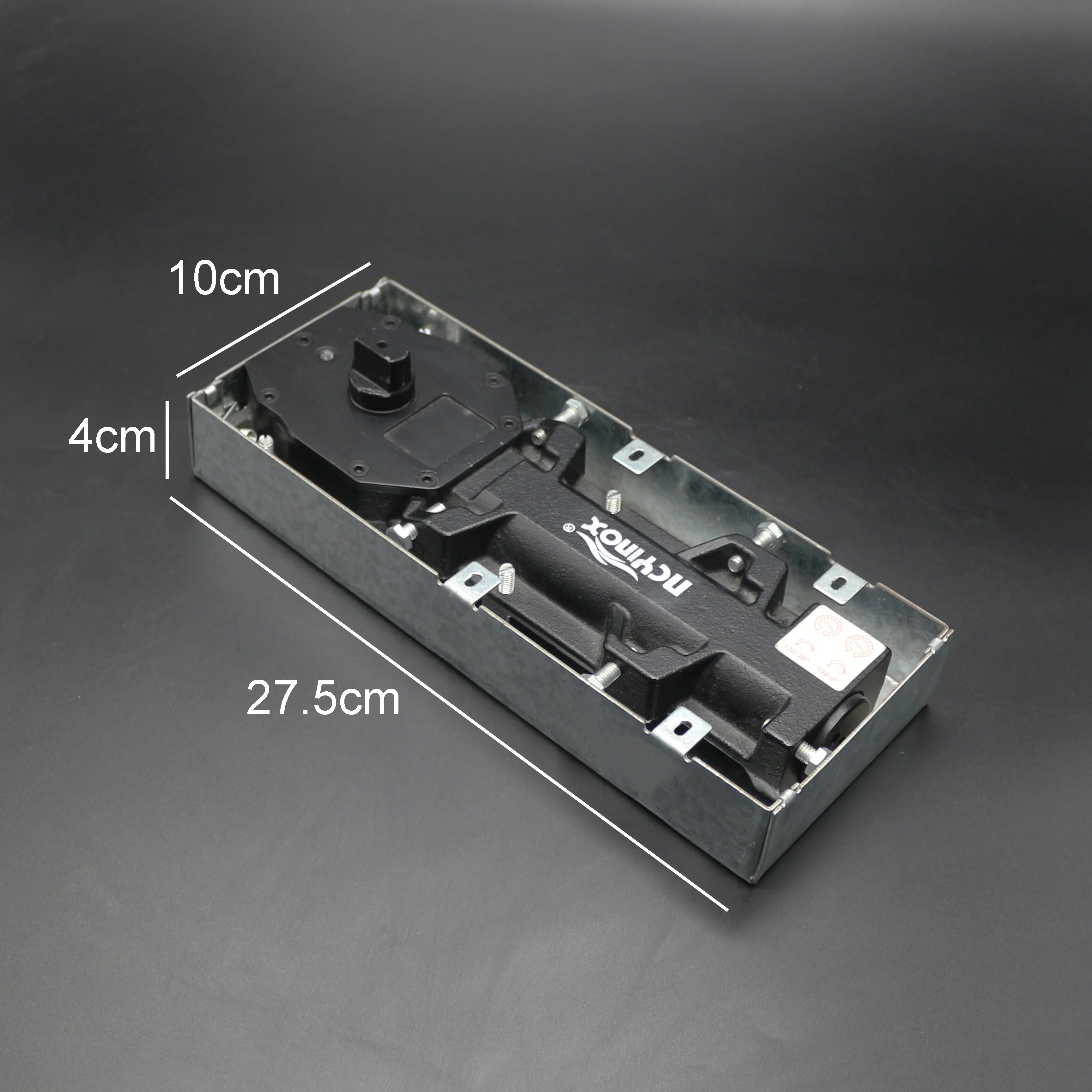 Concealed 105 degree open door closer pivot floor hinge for glass door