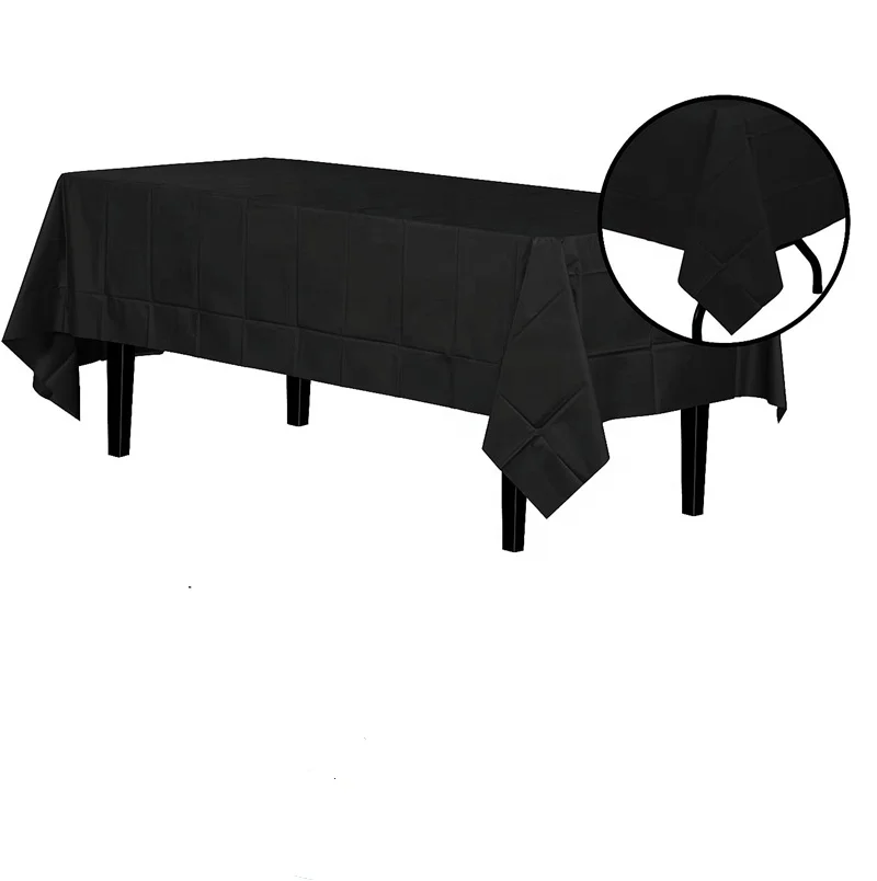 Disposable Rectangular Table Covers Plastic Tablecloth