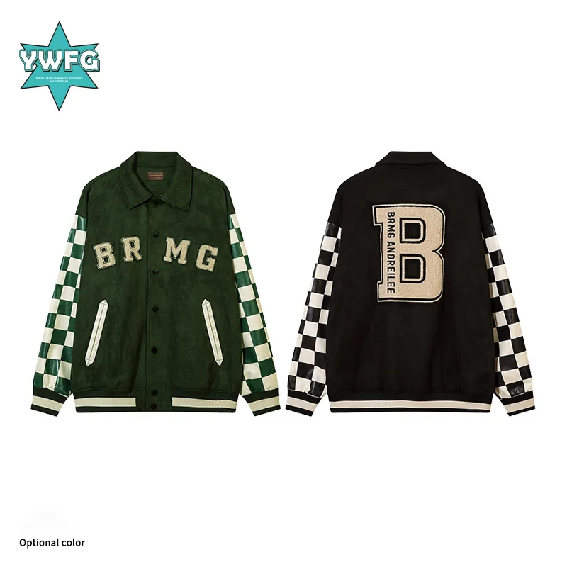 OEM custom chenille embroider patch logo winter baseball bomber vintage letterman varsity jackets for men