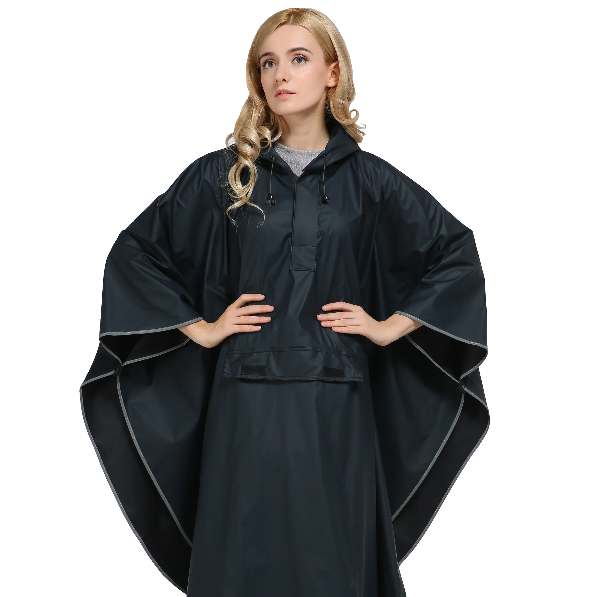 MAIYU Waterproof PU rain poncho raincoat rain poncho for adult