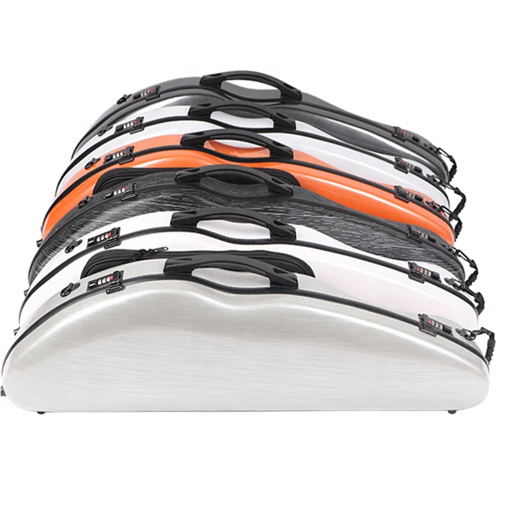 Цена по прейскуранту завода-изготовителя новые пользовательские красочные треугольник стекловолокна скрипки чехол G-2004VF Сделано в Китае 4/4