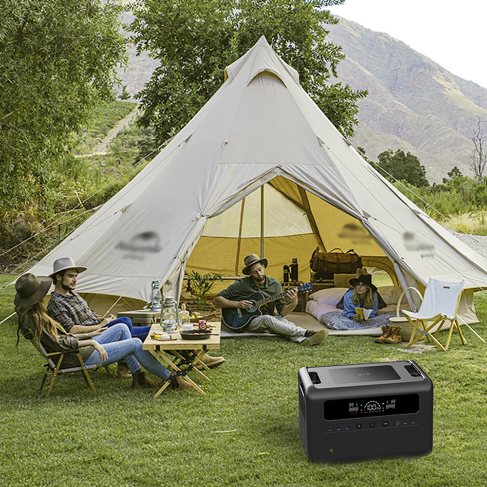 USA EU Warehouse 110V 220V 2400W 4800W 7200W 9600W Stacked Solar Portable Power Station Emergency Power Bank For Outdoor Camping