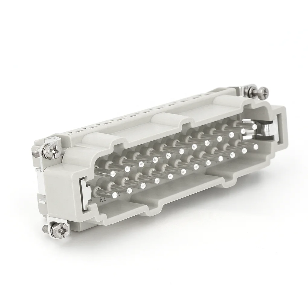 HE-024 Waterproof 16A 24 Pin Male Insert Heavy Duty Rectangular Connector Plug Waterproof 09330242601 replace harting han series