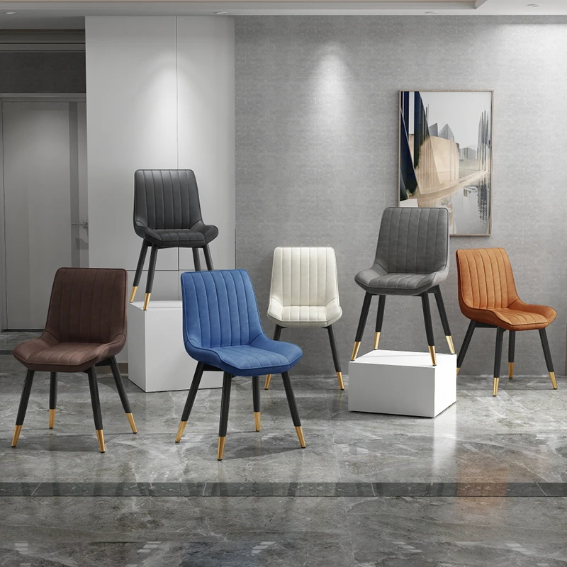 
Factory Dinning room furniture Wholesale restaurant BMultiple Colors Available PU leather Dining Chair 