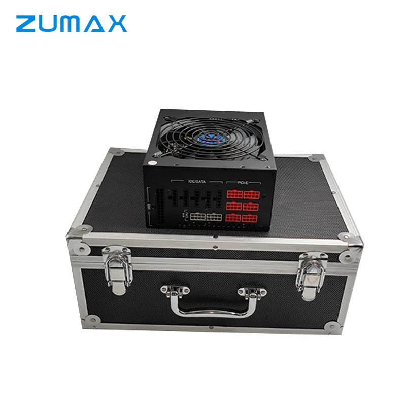 ZUMAX Лидер продаж Новый 2000 Вт 1800 ATX импульсный источник питания 220 В блок 90 Plus