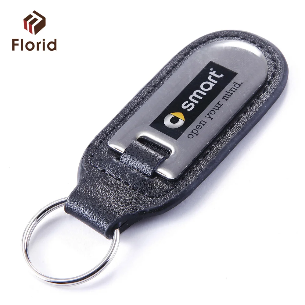 Black Leather ben z logo Car Keyring Alloy Blank Silver Luxury Metal Keyring Black Leather Keychains For Cars