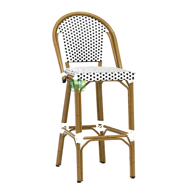 Бамбуковый вид алюминиевые французские Ротанговые барные стулья уличные (E200779 бар)