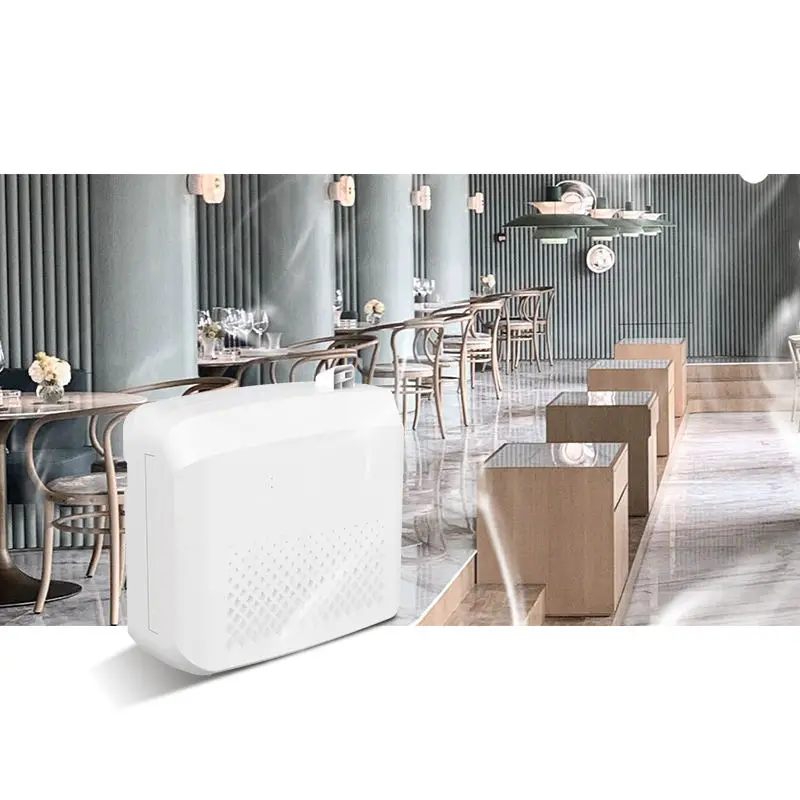 Wireless Bluetooth Control Commercial Wall Mounted Large Essential Oil Capacity HVAC Scent Diffuser