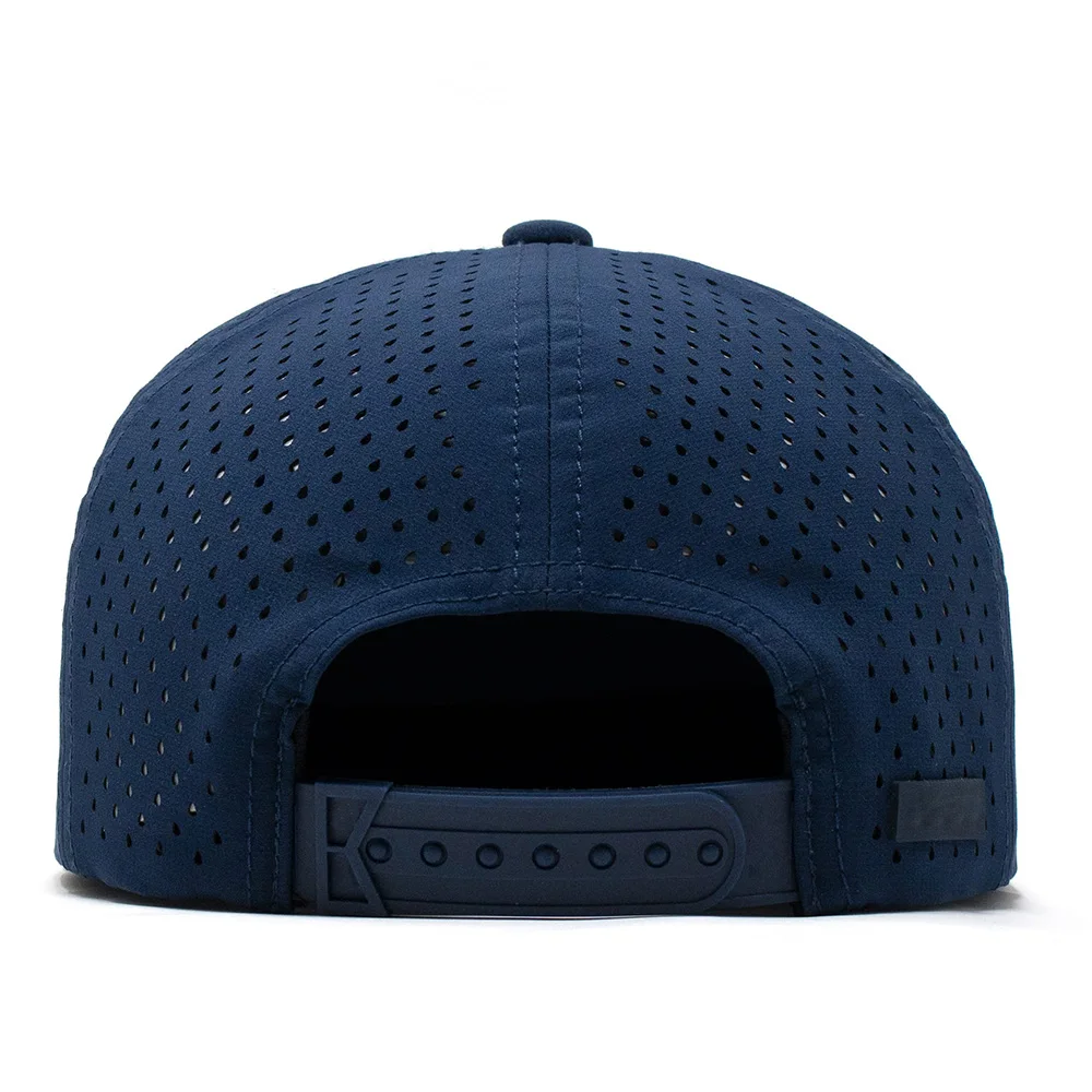 Custom 5 Panel High Quality Men White Quick Dry Embroidery Logo Curved Brim Sport Baseball Cap,Adult Polyester Rope Dad Hat