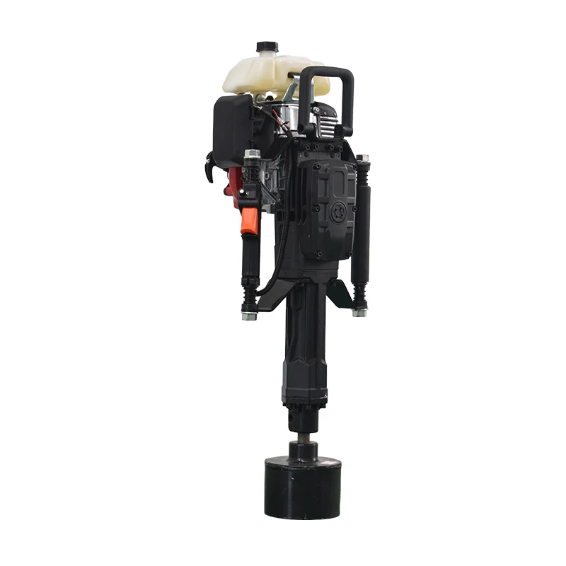 Convenient Gas Powered Pile Driver Low Noise and Vibration Petrol Post Driver Hand post  for Efficient Driving
