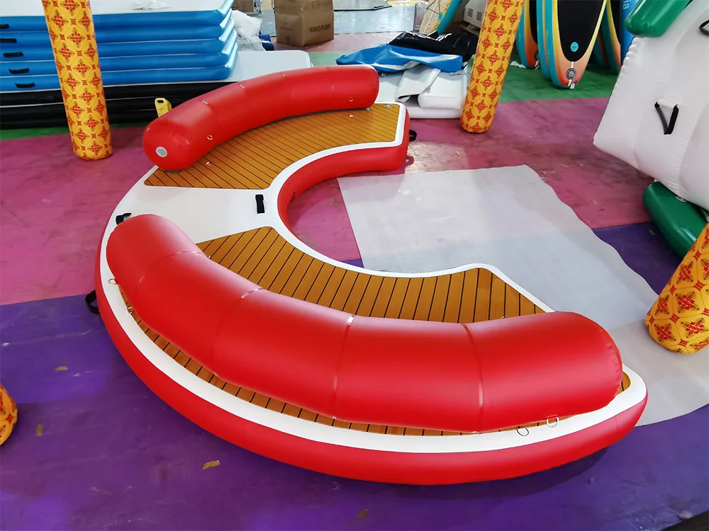 Outdoor Inflatable Floating Bar Boat Material Floating Pontoon Dock