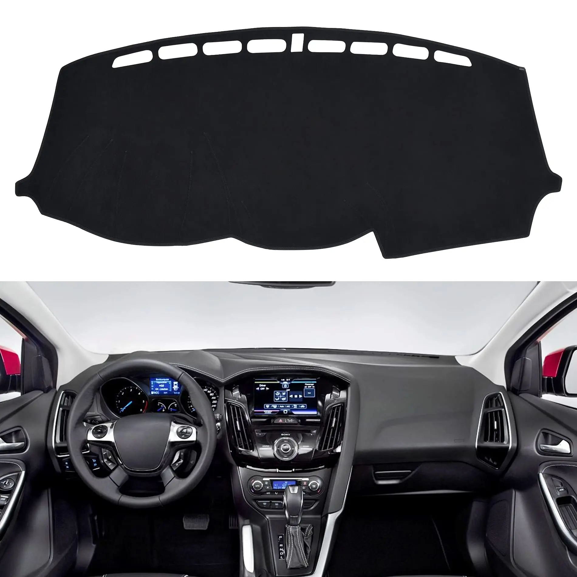 Factory customized car dashboard protective pad anti-slip sunscreen suitable for 2012-2018 Ford Focus car interior accessories