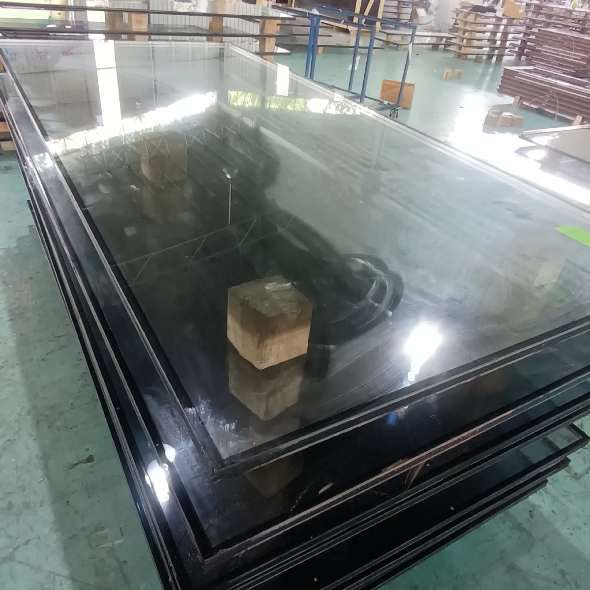Sell Black Painted Tinted  Tempered Glass Construction Building Glass For Backgrounds Or Table Top