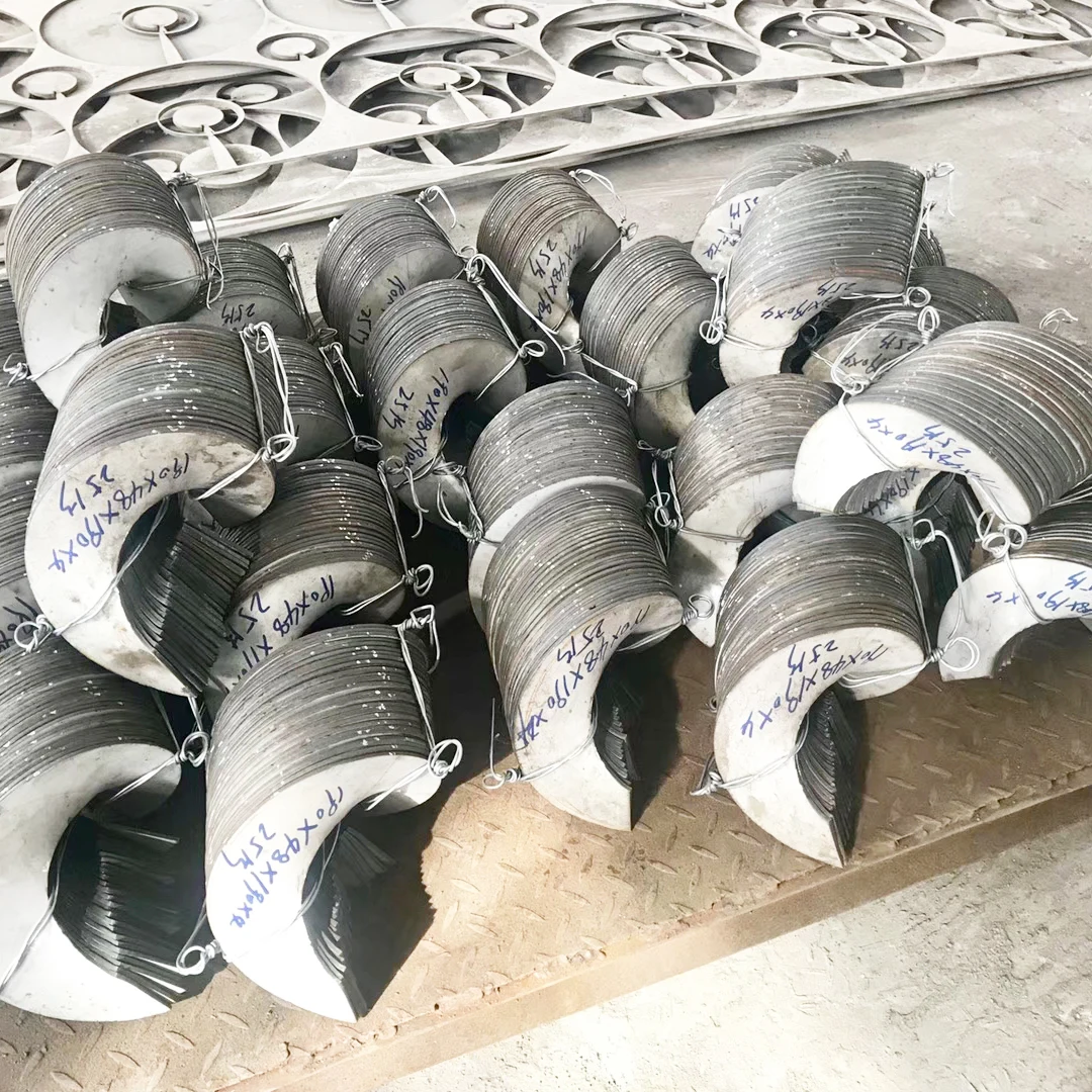 Stainless steel, carbon steel, manganese steel continuous screw conveyor parts spiral flight Continuous Helical Blade