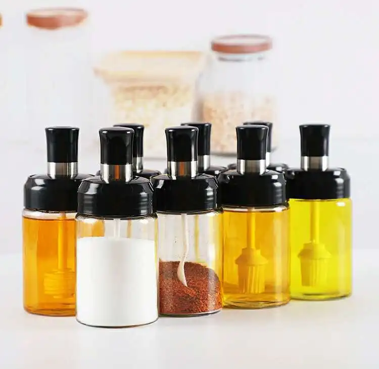  Hot selling seasoning spice bottle spoon honey stick oil brush