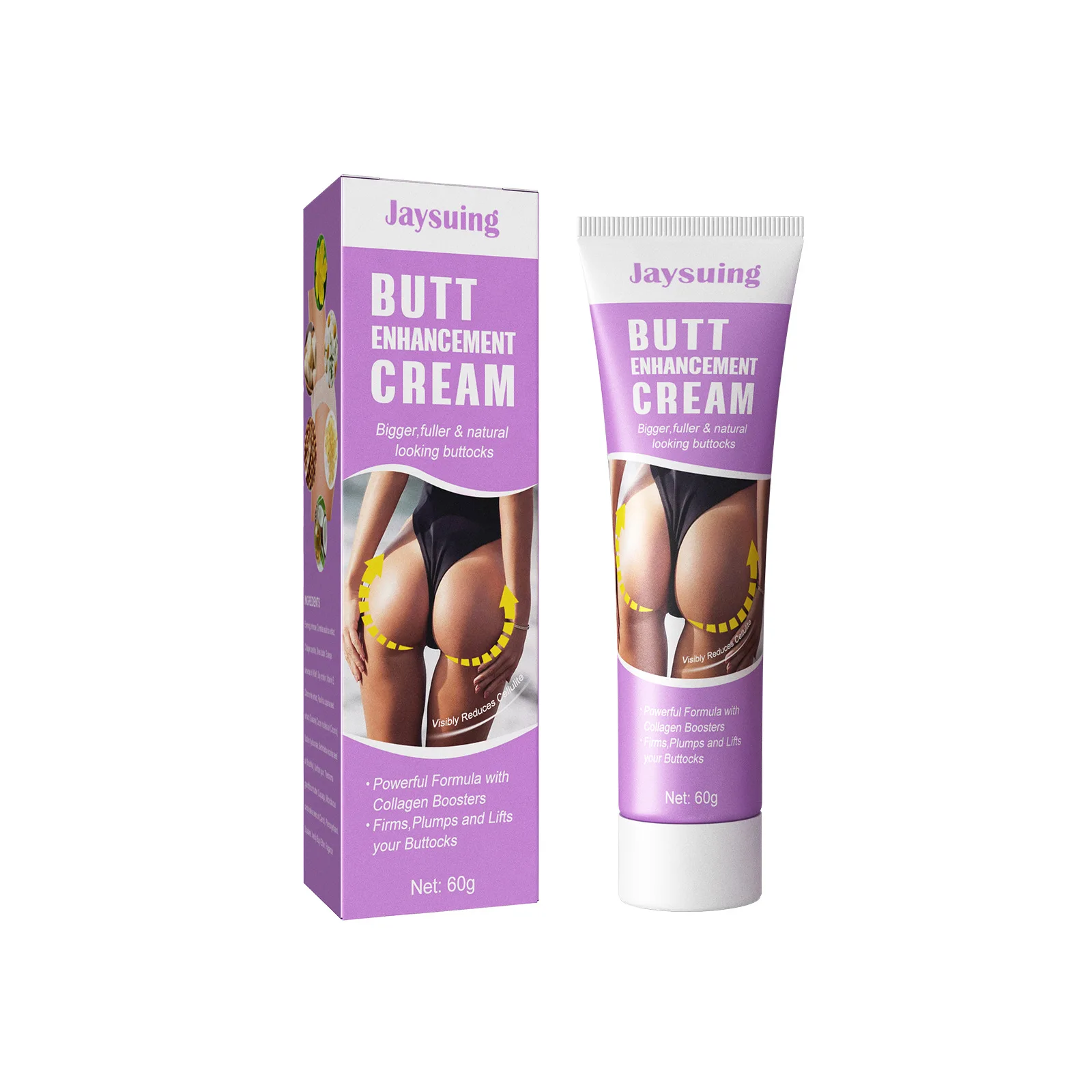 Jaysuing Garlic hip lifting big butt lifting hip tightening shaping curve Peach Hip stroking pattern massage cream