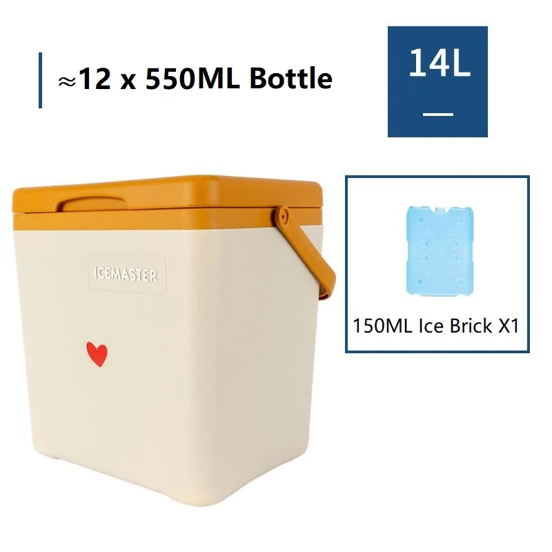Plastic Ice Box PU Insulated Ice Cooling Ice Chest Cooler Box For Outdoor Camping