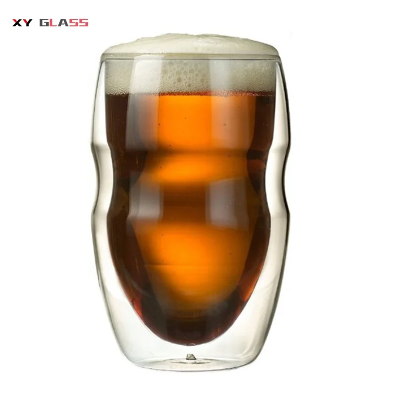 mini fancy heat resistant reusable double walled handmade thermal glass coffee cup