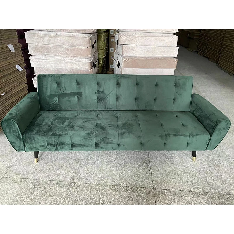 UK Standard Fireproof Foam and Fabric Sofa Bed Folding Bed 3 Seats Living Room Sofa