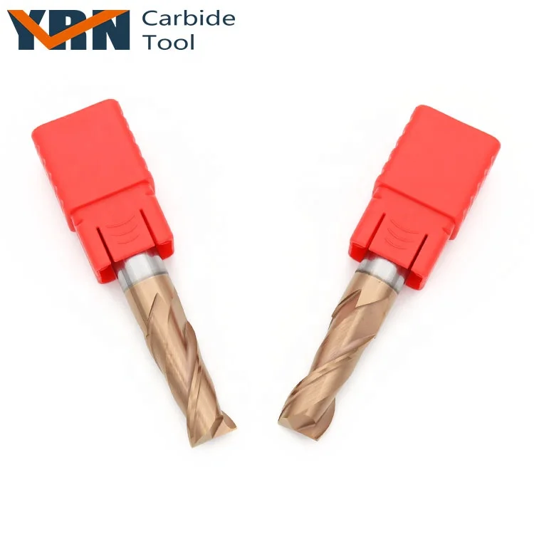 
Tungsten Steel Coating End Mill Cutters Manufacturer 2 Flute Carbide Endmill HRC55 