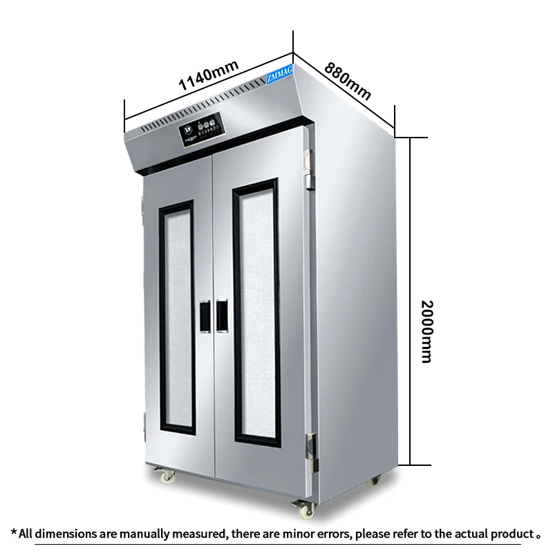 professional bakery electrical equipment fermenting box 32 trays 2 doors proover proofing machine