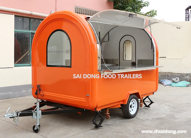 Saidong Factory direct sale Mobile food catering cart outdoor catering pods hot dog cart Food trailer for sale