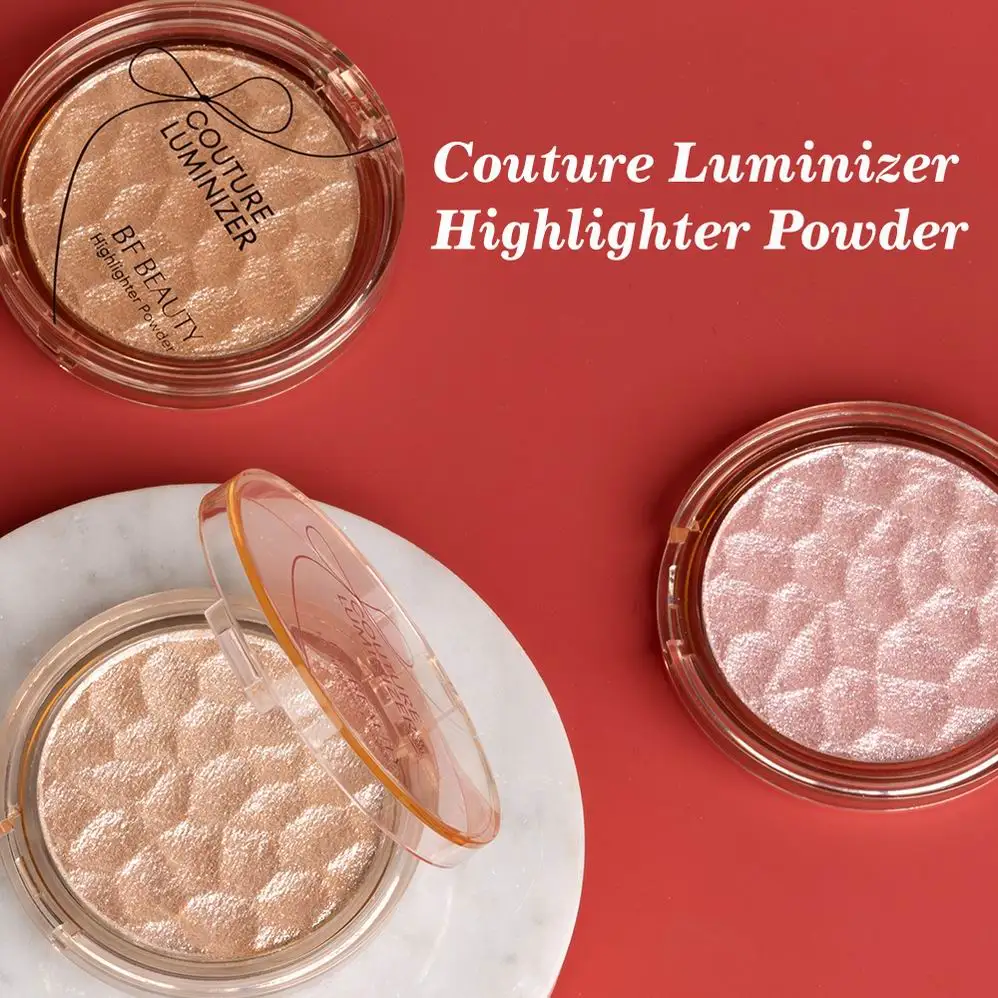 Private Label Blank Clap Powder Space Glow up Highlighter Palette Talc Compressed Powder Couture Luminizer Highlighter