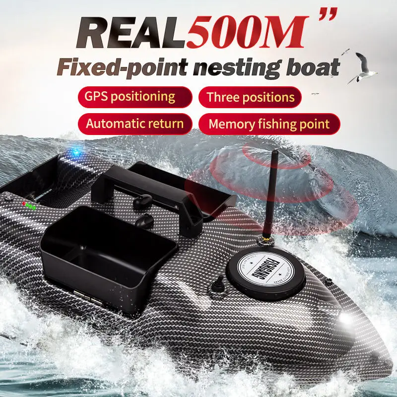 SINC107 GPS Wireless Dual Power Supply 500M Fixed Speed Cruise Carp Fishing Fish RC Fishing Bait BoatSea Bait Boat For Sale