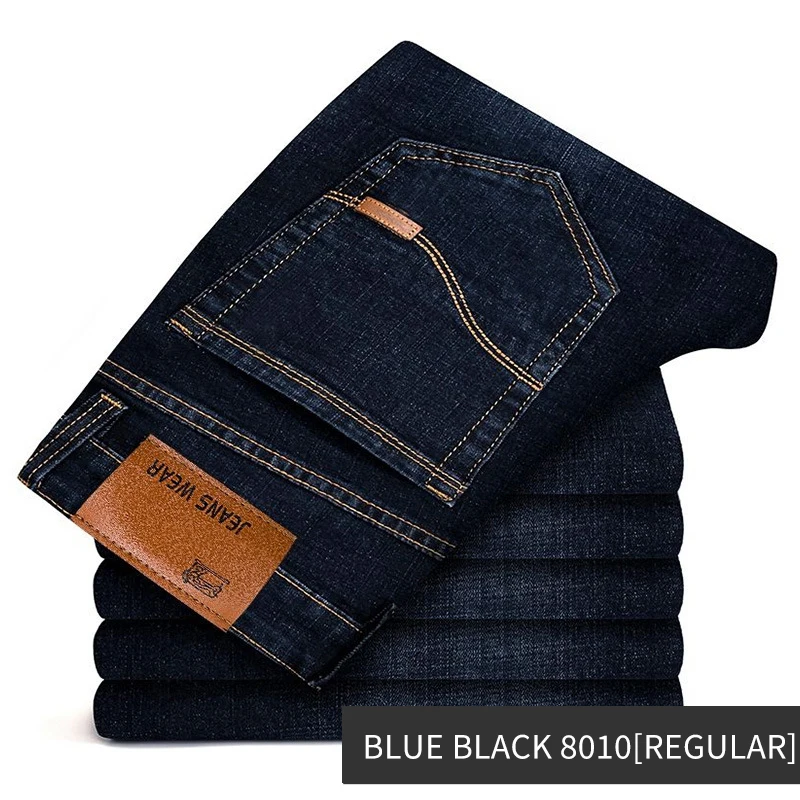 2023 top quality korean clothes regular fit blue straight leg men formal jeans jeane pants for men new fashion