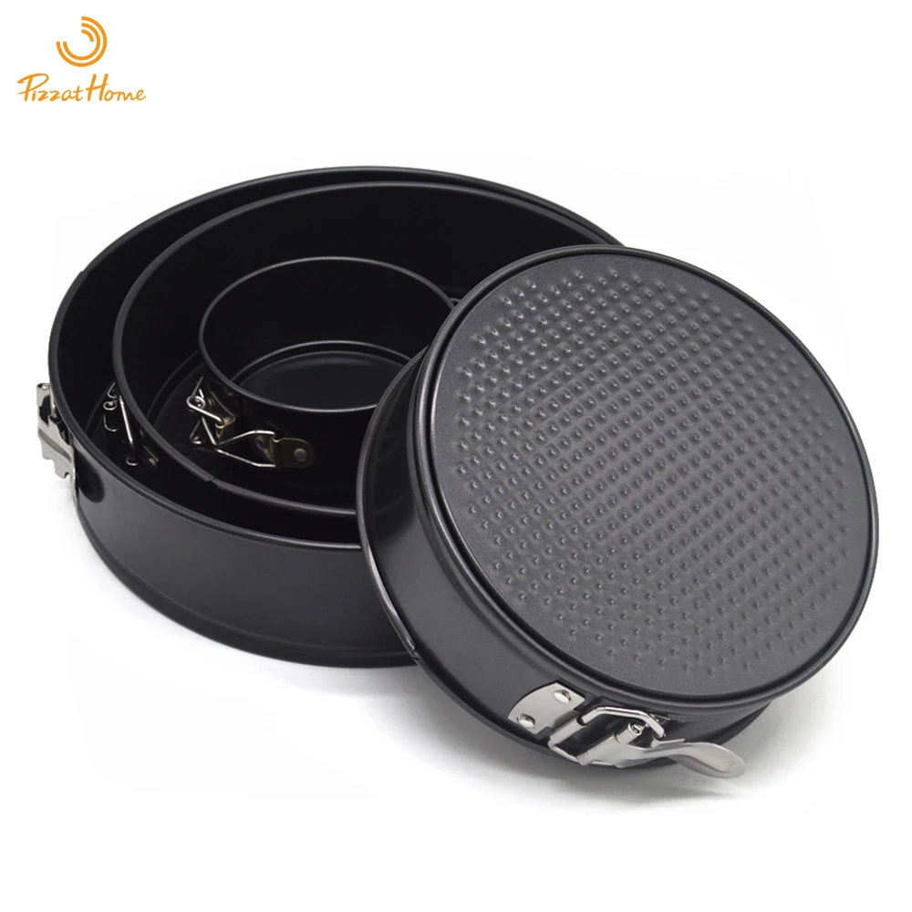 4/7/9/10 inch round lock live bottom baking pan non-stick mousse ring carbon steel pizza cake  home baking pan