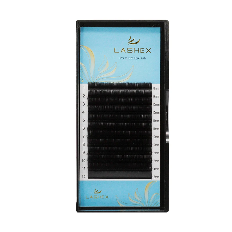  Foil paper quality 0.02 Volume lashes extension 100% handmade fluffy foil back russian ultra matte midnight black